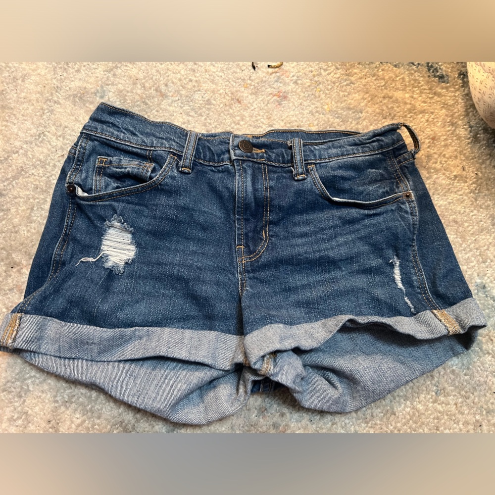Y2K mid rise jean shorts